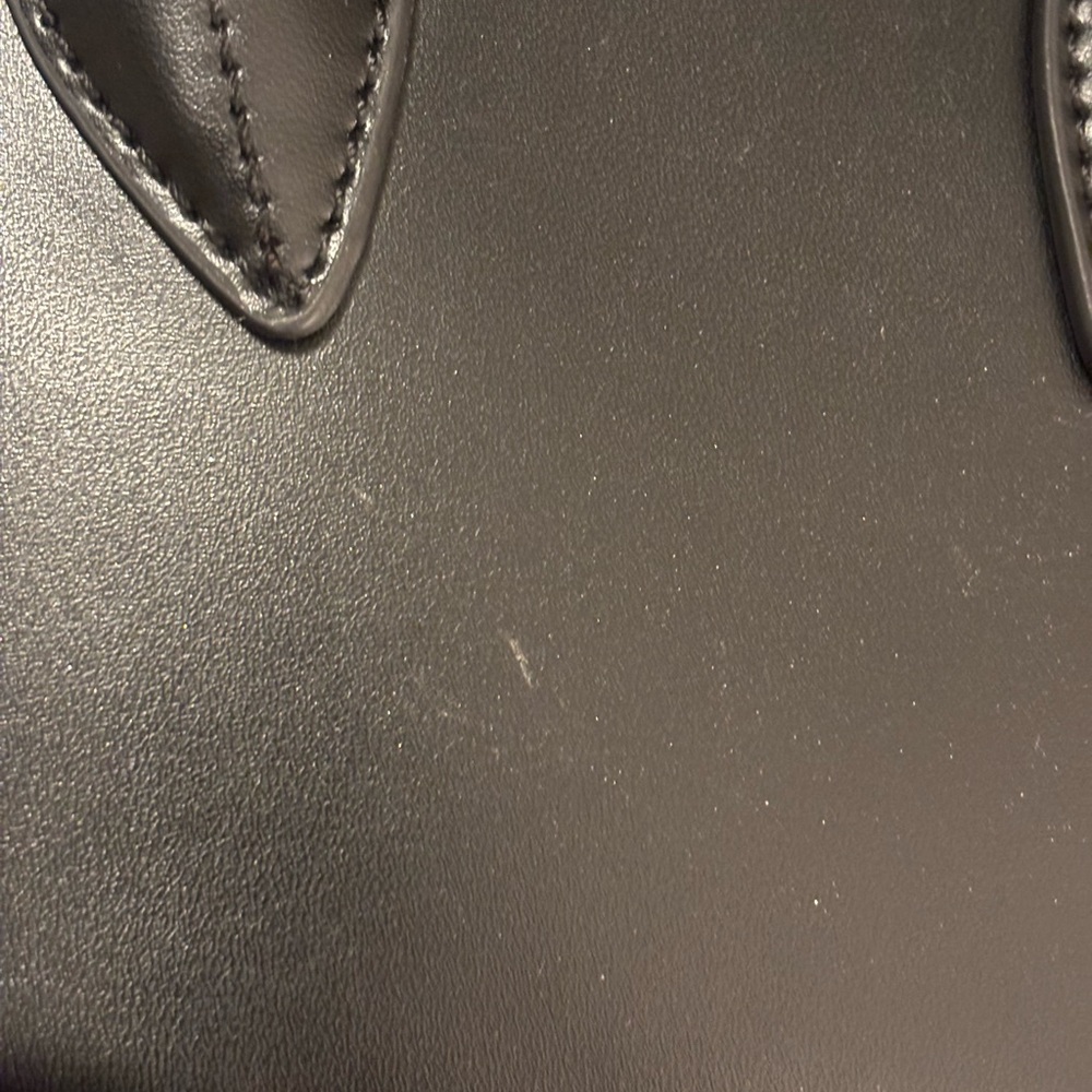 Zara Double Handle Black City Bag - Picture 9 of 9